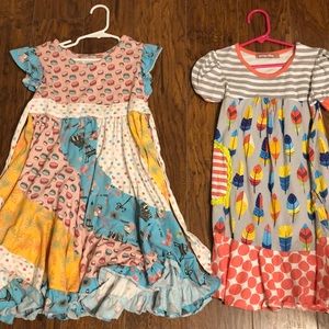 Jelly the Pug dresses. Two size 7 dresses.